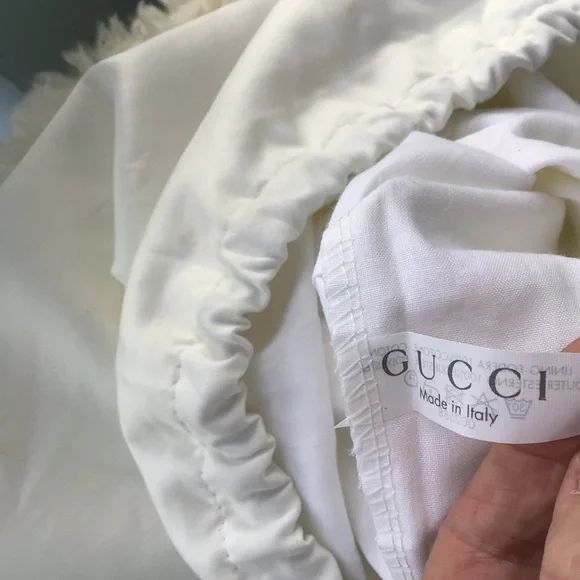 Authentic Gucci Large White Cloth Drawstring Dustbag - Picture 7 of 7